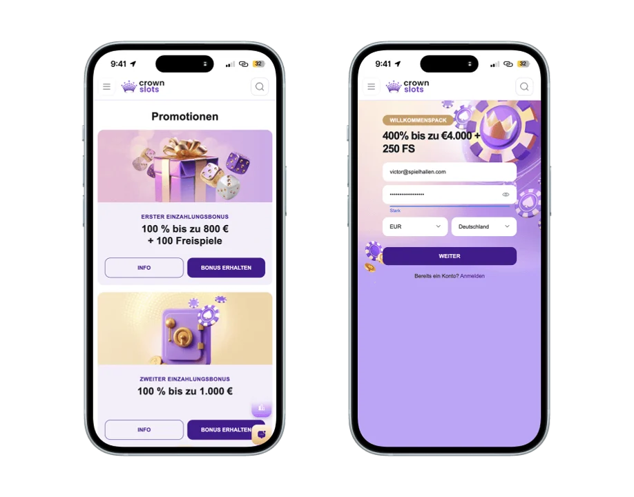 Mobile App Crownslots Casino